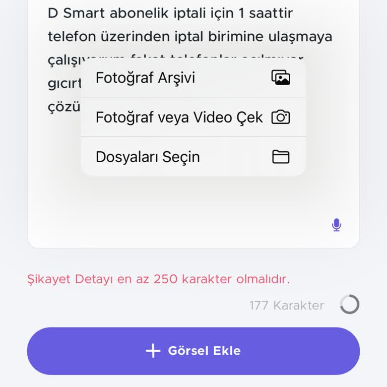 D Smart İptali