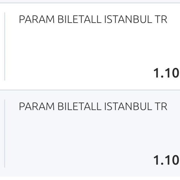 Biletall Ödemeyi İki Kez Kesti