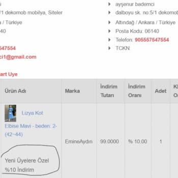 Emine Aydın Aldığım Ürünü İade Etmiyorlar