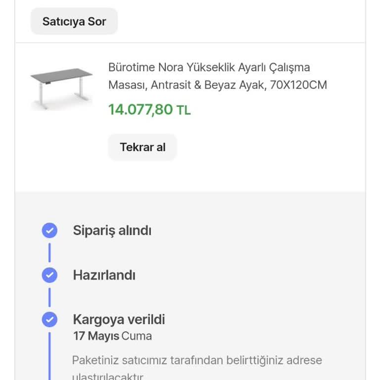 Bürotime Ürün Teslim Edilmeme Sorunu