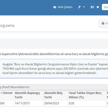 Superonline Borçsuz Abonelik İptalinden Tam Bir Yıl Sonra Gelen Ödeme?
