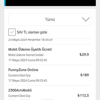 Vodafone Bilgim Dışında Üyelik Yapmış