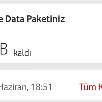 Vodafone İnternet Paketi Çok Çabuk Bitiyor