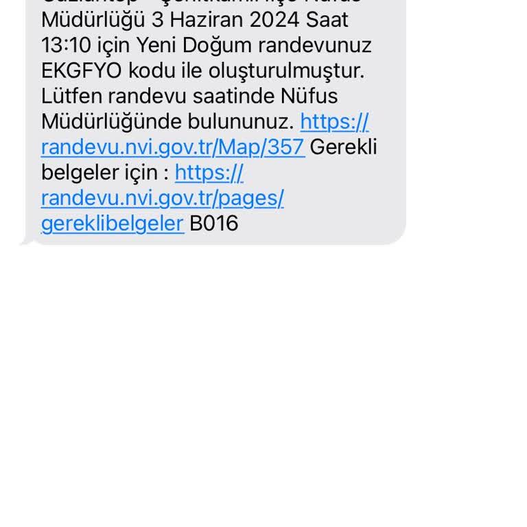 Gaziantep İl Nüfus Ve Vatandaşlık Müdürlüğü Yanlış Randevu Saati