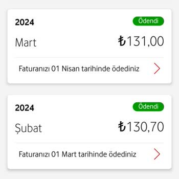 Vodafone Taahhütsüz Tarife Artışı