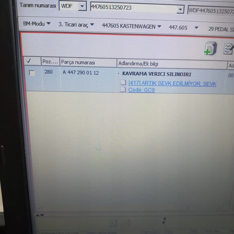 Mercedes-Benz Debriyaj Üst Merkezi