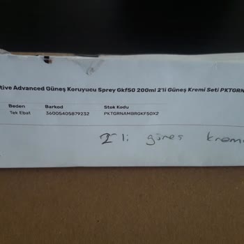 Saldos 2x200ml Yerine 2x150 Ml Ürün Gönderdi