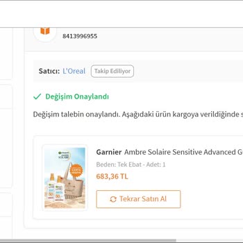 Saldos 2x200ml Yerine 2x150 Ml Ürün Gönderdi