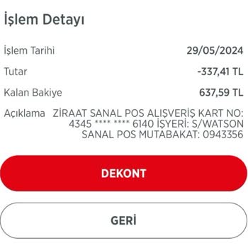 Watsons Uygulama Puanlarımı Vermiyor