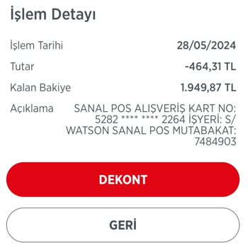 Watsons Uygulama Puanlarımı Vermiyor
