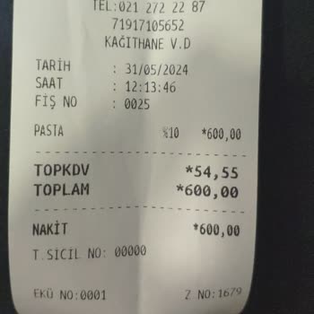 Trendyol Yemek Siparişine Ait Fiş Gönderilmemesi