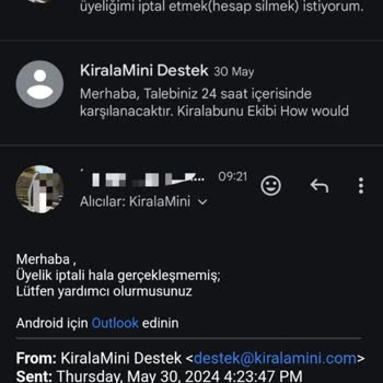 Kiralamini.com Kiralamini Üyelik İptali Yapmıyorlar!