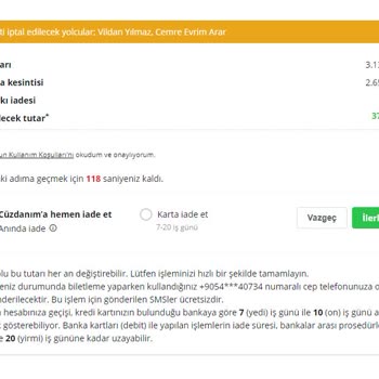 Enuygun.com Bilet İptal Sorunu