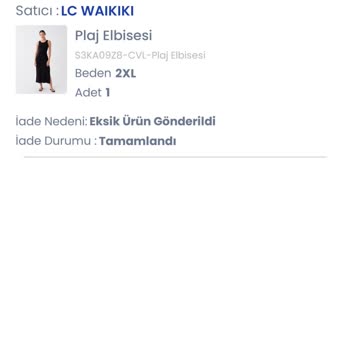 LCW Ürün İade Sorunu