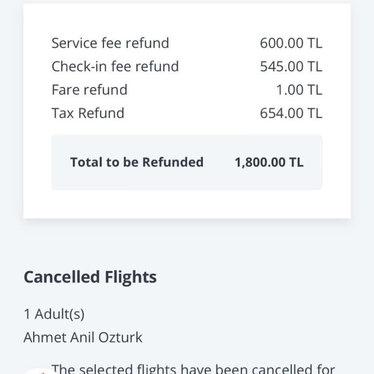 Pegasus'un Ücret İadesini Yapmaması