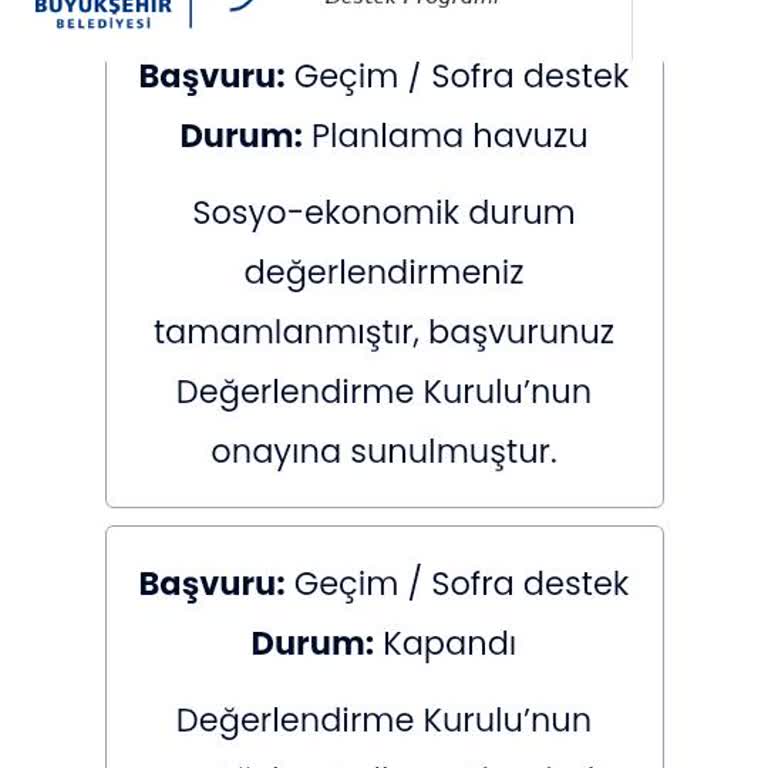 İBB Sosyal Yardım Şikayeti