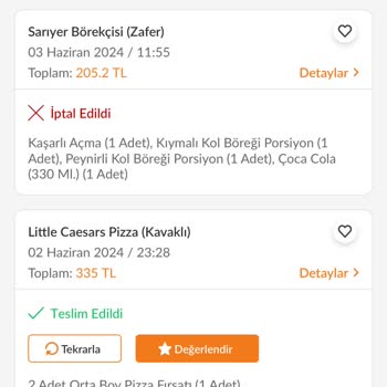 Trendyol GO Kurye Hatası