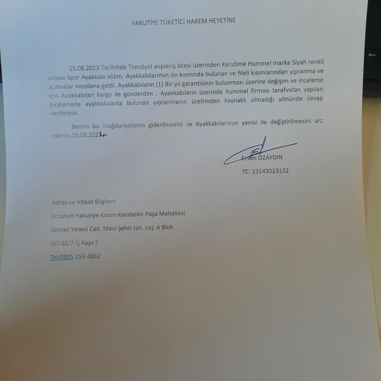 Hummel Ayakkabım Değişmesini İstiyorum