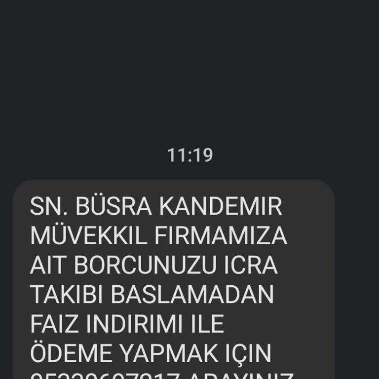 Metka Hukuk (SMS) Metka İcra Mesaj Şikayet