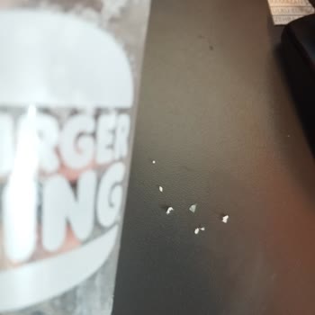Burger King Milkshake Ten Çıkan Kağıt Parçaları