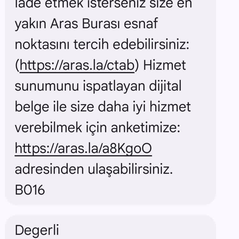 Aras Kargo Eve Teslimat Yapmıyor