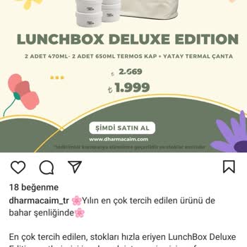 Dharmacaim Firmasından Aldığım Yemek Termosları Teslim Edilmedi