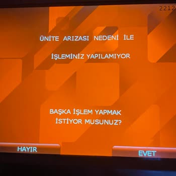 Ziraat Bankası ATM Ünite Arızası