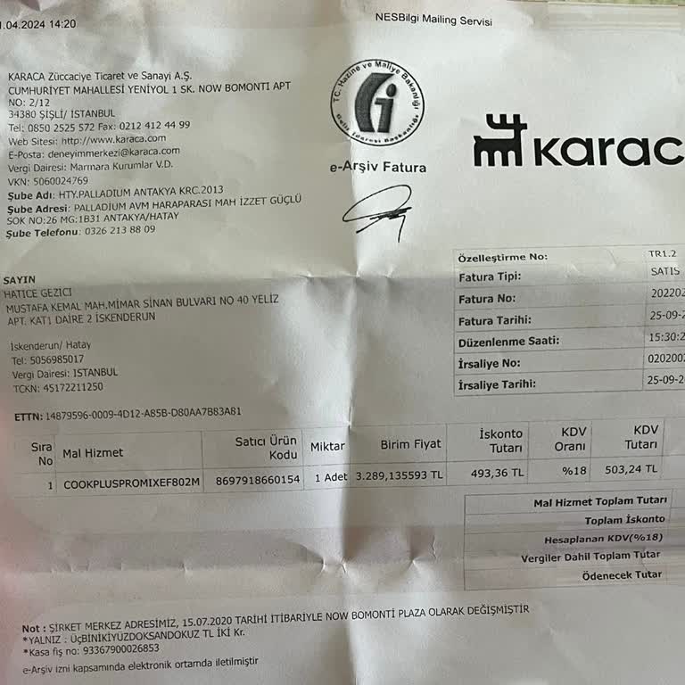 Cookplus Karaca Servisi Müşteriyi Mağdur Ediyor.