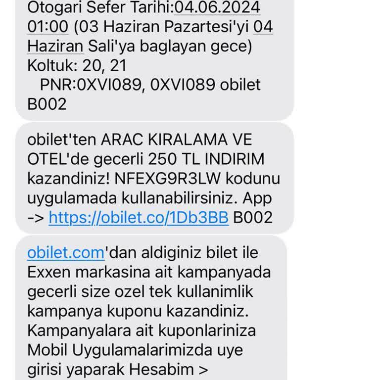 Obilet Müşteri Hizmetleri Mağdur Etti