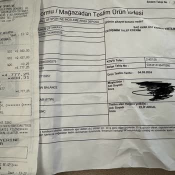 Sportive Mağazasında Yaşadığımız Hayal Kırıklığı