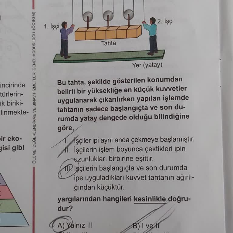 Milli Eğitim Bakanlığı (MEB) LGS 2024 13. Fen Sorusu Hatalıdır