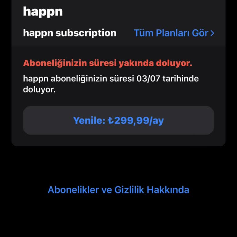 Happn Yanlışlıkla Alınan Üyelik İçin Acil İptal Ve Para İadesi Talebi