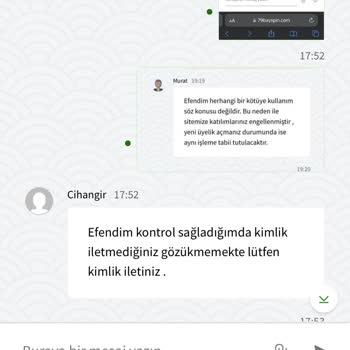 Bayspin Kimlik Alıp Engelledi