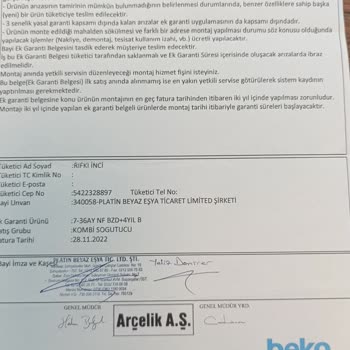 Beko Arçelik'te Kalite Ve Hizmet Sorunu