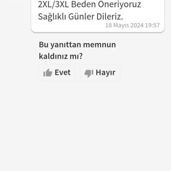 Trendyol Yosho Yanlış Beden Ürün Satıyor