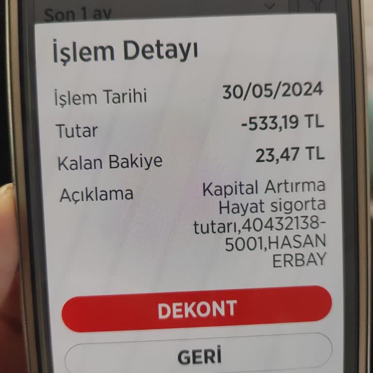 Ziraat Bankası Bilgim Dışında Kesilen Ücret