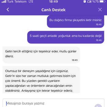 Getir Su Adı Sonuç Gelmeyen Su