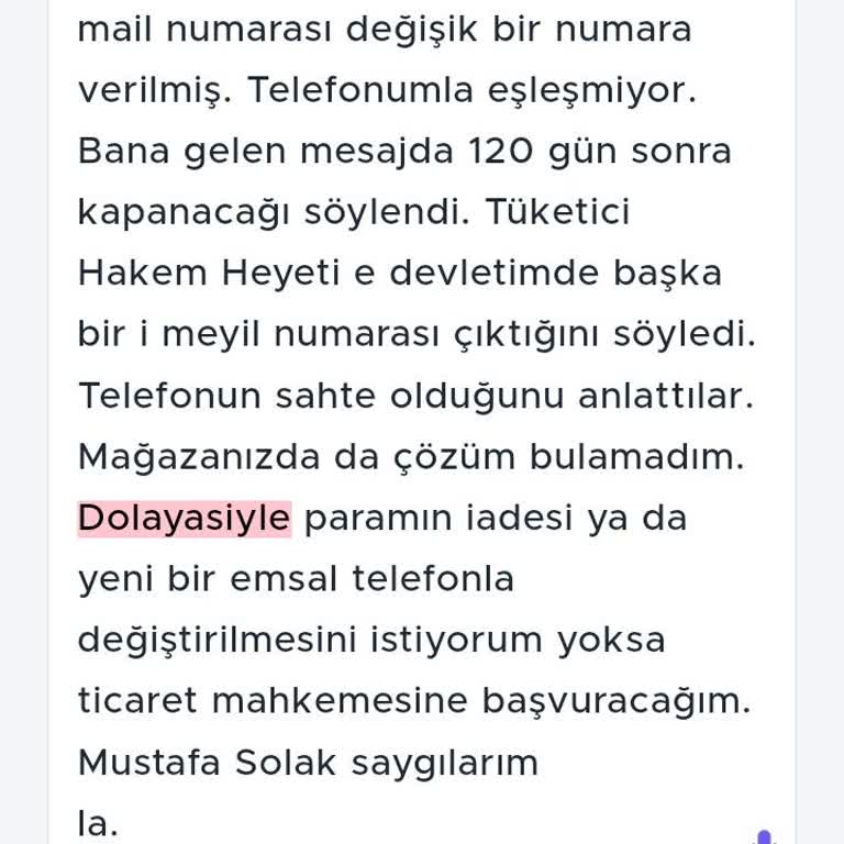 A101 Mustafa S**** Lapseki