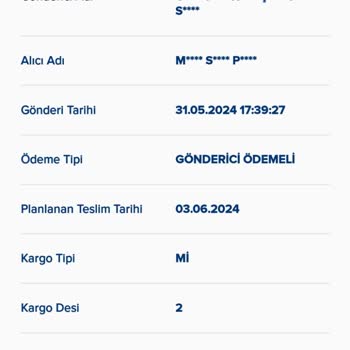 Aras Kargo Kocatepe Şubesinin Adrese Teslim Kargomu Teslim Etmedi