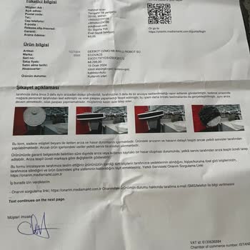Ecovacs Deebot Ozmo N8 Akıllı Robot Süpürge Arızalı