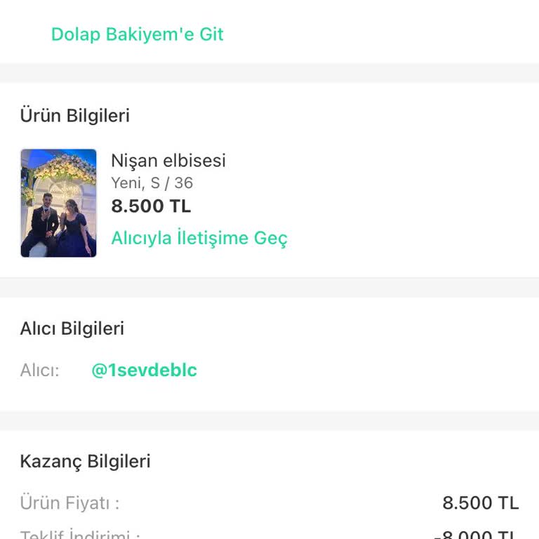 Dolap Üzerinde Ürünüm Bedava Satıldı