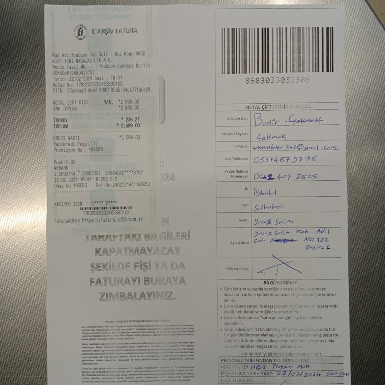 A101 Ürün Tedarik Şikayeti