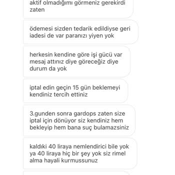 Gardrops Ürünlerim Gönderilmedi, Param İade Edilmedi