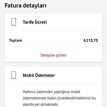 Vodafone Haksız Mobil Ödeme Faturası