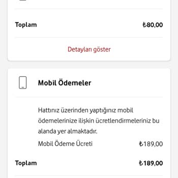 Vodafone Haksız Mobil Ödeme Faturası