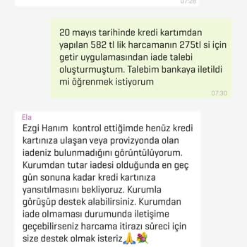 GetirÇarşı Getir Teslim Etmediği Ürünün Parasını İade Etmiyor