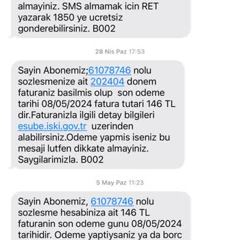 İBB - İstanbul Büyükşehir Belediyesi  Oturulmayan Ve Vanası Kapalı Eve Düzenli Su Faturası Geliyor