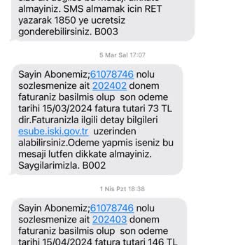 İBB - İstanbul Büyükşehir Belediyesi  Oturulmayan Ve Vanası Kapalı Eve Düzenli Su Faturası Geliyor