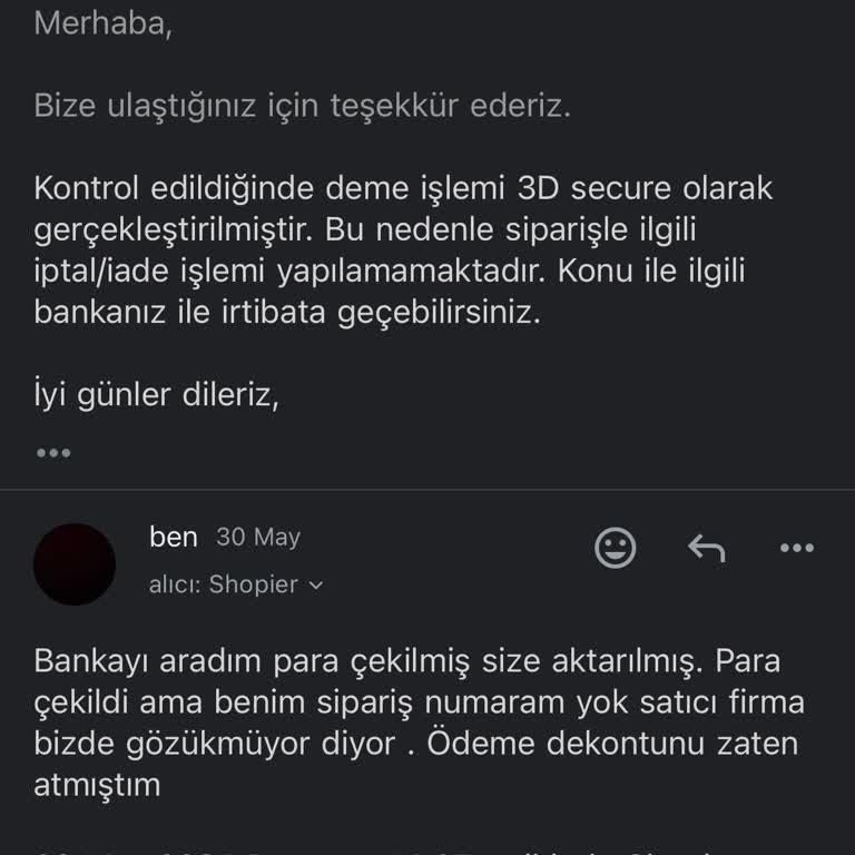 Shopier Paramı Aldı Ürün Yok Para Yok