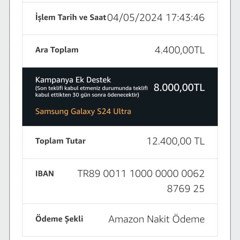 Amazon'dan Alınan Cihazın Ödemesi Hakkında Büyük Hayal Kırıklığı